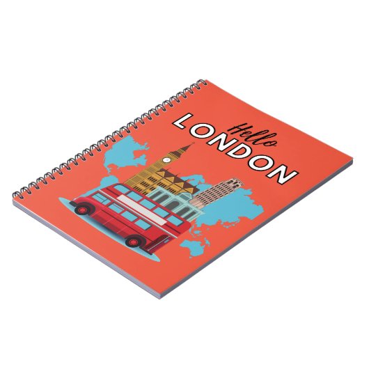 Hello London Notebook Notizblock (Linke Seite)