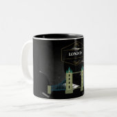 Hello London Zwei-Tone-Kaffee-Tasse Zweifarbige Tasse (Vorderseite Links)