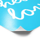 Hello Lovely Blue 8.5"x11" Wall Art Fotodruck (Ecke)