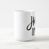 Hello Lovely | Moderne Typografie Kaffeetasse (Mittel)