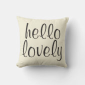Hello Lovely Pillow Kissen (Vorderseite)