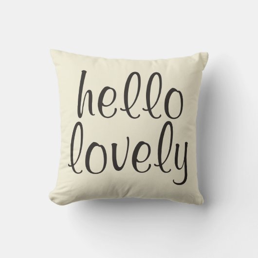 Hello Lovely Pillow Kissen (Vorderseite)