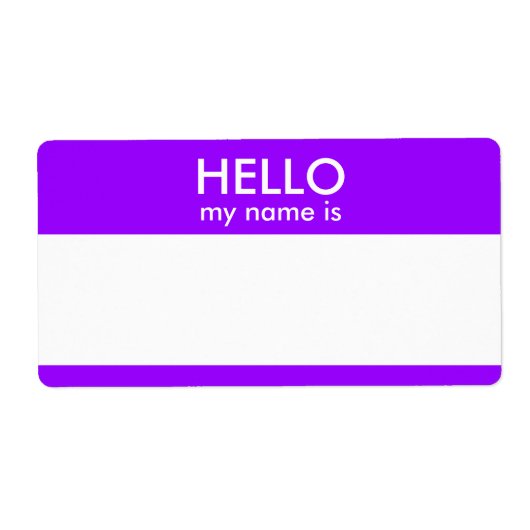 HELLO mein Name ist (Vorne)