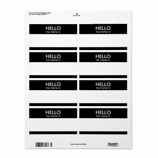 HELLO mein Name ist (Vorne)