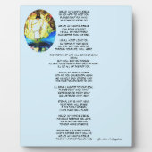 HELLO MEIN NAME IST JESUS-Gedicht Fotoplatte (Vorderseite)