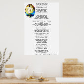 HELLO MEIN NAME IST JESUS Gedicht Poster (Küche)