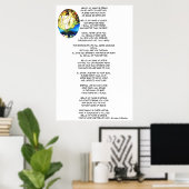 HELLO MEIN NAME IST JESUS Gedicht Poster (Heimbüro)