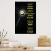 HELLO MEIN NAME IST JESUS-Gedicht Poster (Küche)