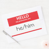 HELLO meine Pronomen sind er/er Sticker (Umschlag)
