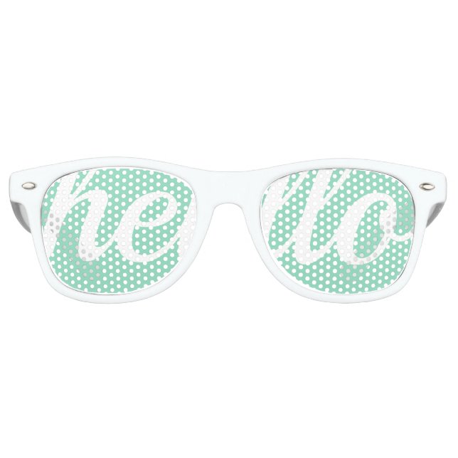 Hello Mint Swag Party Glasses Partybrille (Vorderseite)