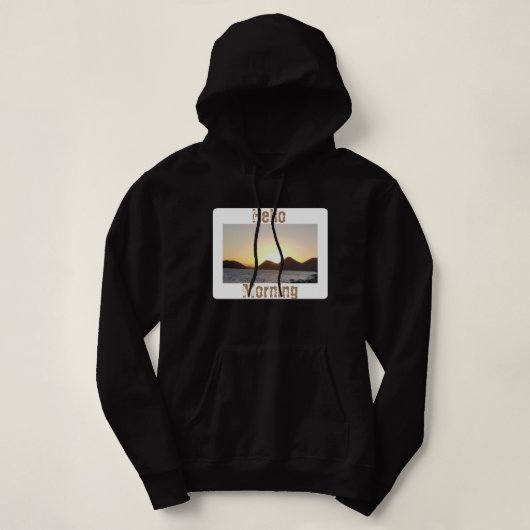 HELLO MORNING HOODIE (Design vorne)