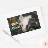 Hello Mouse Rechteckiger Aufkleber (Umschlag)