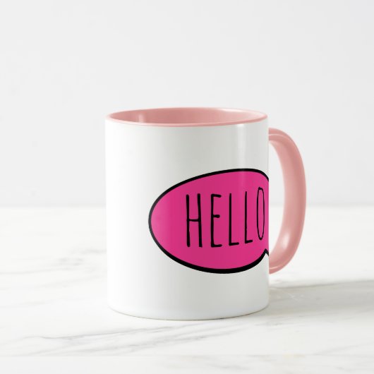 Hello Mug  Tasse (VorderseiteRechts)