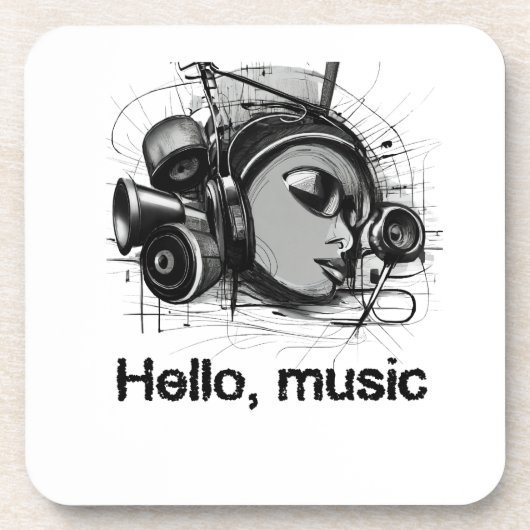 hello music getränkeuntersetzer (Vorderseite)