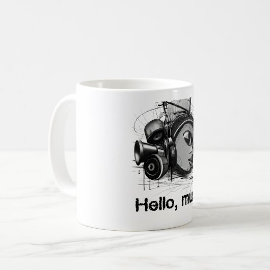 hello music kaffeetasse (Vorderseite Links)