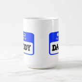 Hello My Name Is Daddy new father gift dad papa Kaffeetasse (Mittel)