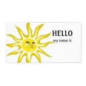 Hello my Name is Sunshine Labels (Vorne)
