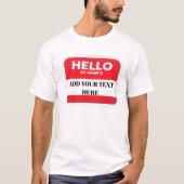 Hello my name is T-shirt (Vorderseite)