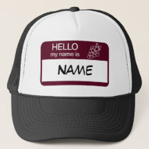 Hello Name Badge Wine Tasting Customized