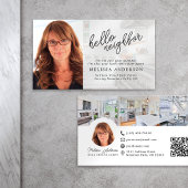 Hello Neighbor Real Anwesen Foto QR Code Visitenkarte