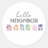 Hello Neighbor Real Anwesen Runder Aufkleber (Vorderseite)