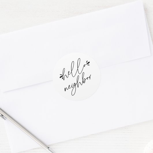 Hello Neighbor Real Anwesen Runder Aufkleber