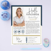 Hello Neighbor Realtor Agent Einführung Letter Flyer (Einzeln)