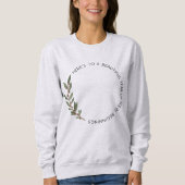 Hello New Beginnings Minimalist New Year  Sweatshirt (Vorderseite)