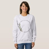 Hello New Beginnings Minimalist New Year  Sweatshirt (Vorne ganz)