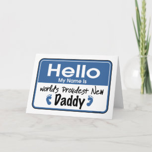 Hello New Daddy Card Karte