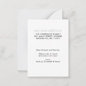 Hello New Zuhause Address Foto Moving Ankündigung (Rückseite)