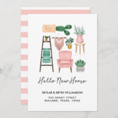 Hello New Zuhause | Pflanze und Möbel Ankündigung (Vorne/Hinten)