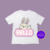 Hello Niedlich Bunny Graphic T - Shirt