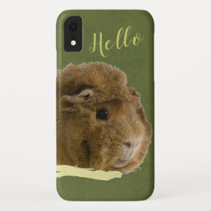 HELLO Niedliche Guinea Schweinchen mit Sellerfoto Case-Mate iPhone Hülle