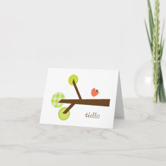 Hello Note Card Karte