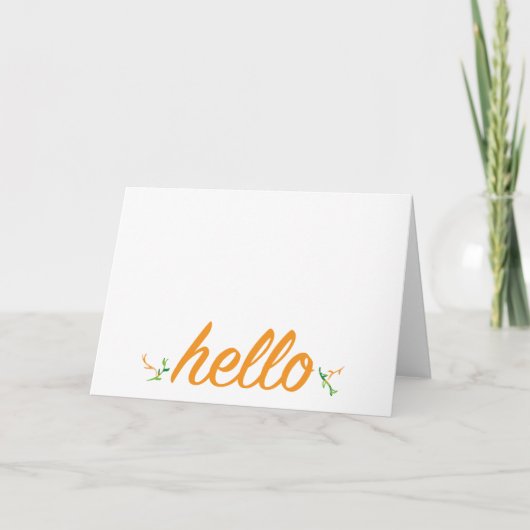 Hello Notecard Dankeskarte (Vorderseite)