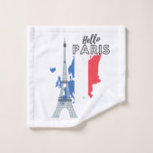 Hello Paris Bath Handtuch Set (Waschlappen)