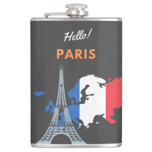 Hello Paris Flask Flachmann