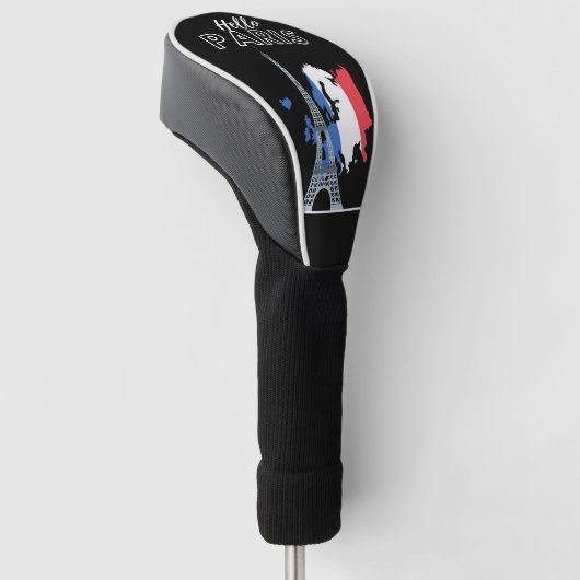 Hello Paris Golf Head Cover Golf Headcover (angewinkelt)