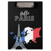 Hello Paris Klemmbrett (Vorderseite)