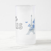 Hello Paris Mattiert Glass Beer Tasse (Mittel)