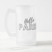 Hello Paris Mattiert Glass Beer Tasse (Links)