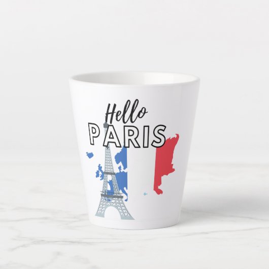 Hello Paris Milchtasse (Vorderseite)