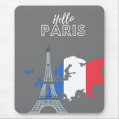 Hello Paris Mouse Pad Mousepad (Vorne)