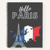 Hello Paris Notebook Notizblock (Vorderseite)