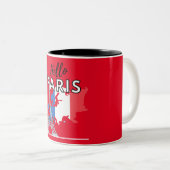 Hello Paris Zwei-Tone-Tasse Zweifarbige Tasse (VorderseiteRechts)