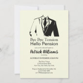 Hello Pension Formal Corporate Men's Rente Einladung (Vorderseite)
