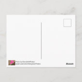 Hello Pink Rhododendron Blume Postkarten (Rückseite)