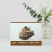 Hello Post Card Postkarte (Stehend Vorderseite)