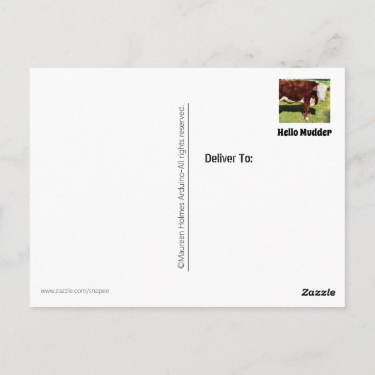 Hello PostCard Postkarte (Rückseite)